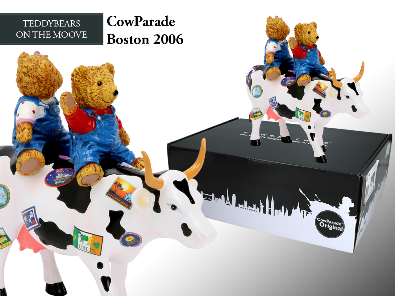 Figurka Zberateľská Cowparade Krava Teddybears On The Moove Juan Andreau