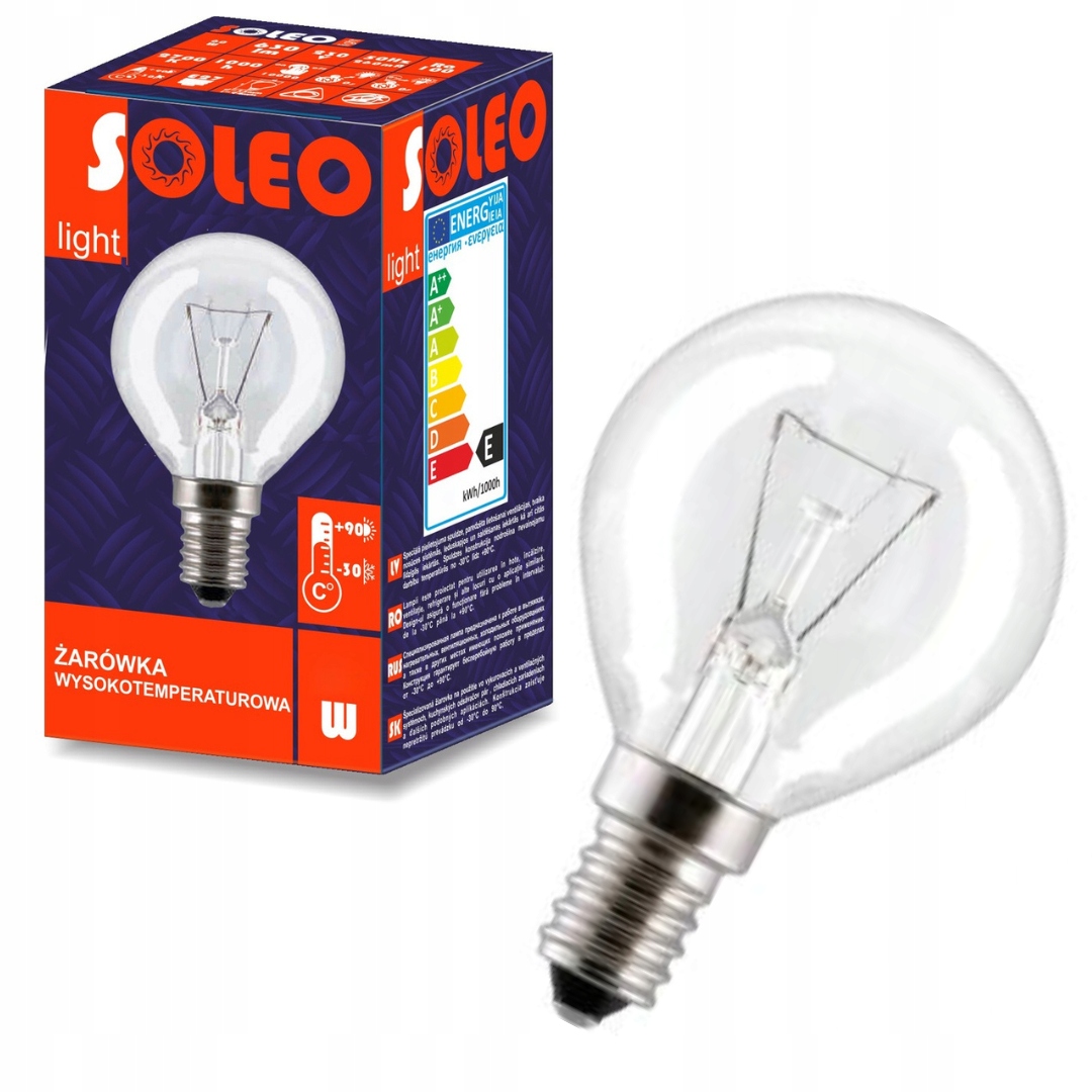 

Żarówka Tradycyjna E14 230V 25W 260LM Soleo
