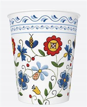 

Kubeczki Folklorystyczne Ludowe Wzory Party 250 ML
