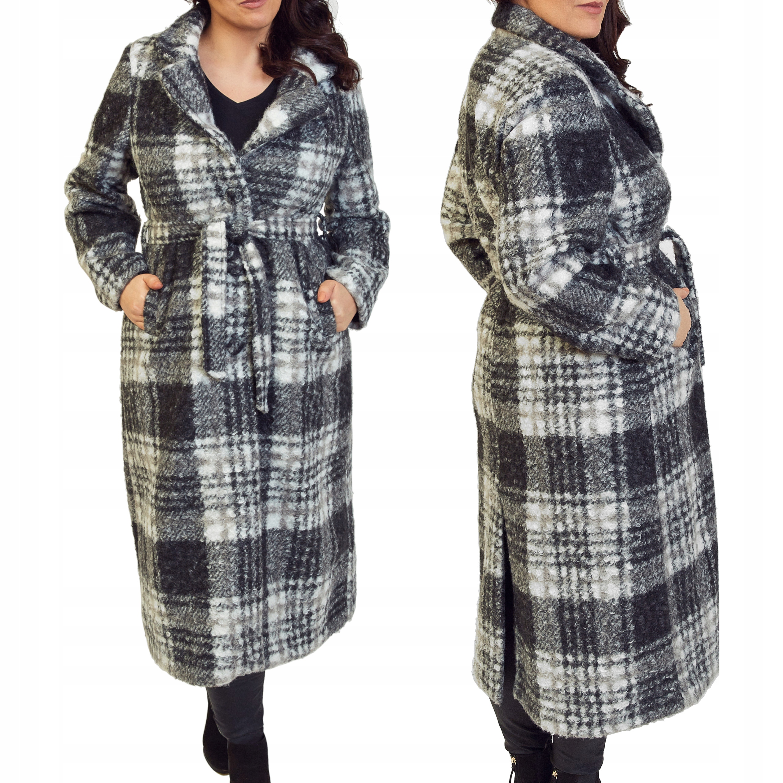 Dámský kabát Dlouhý Elegantní Vlna Klasický