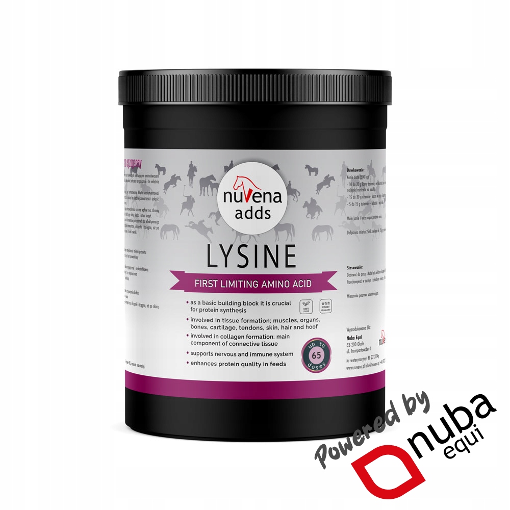 NuVena Lysine 1300g L-Lizyna dla koni (1,3 kg) (Nuba Equi)