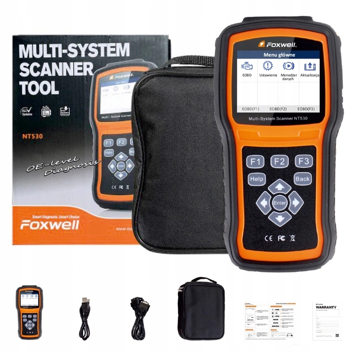 TESTER DIAGNOSTYCZNY FOXWELL NT530PRO WSZYSTKIE MARKI