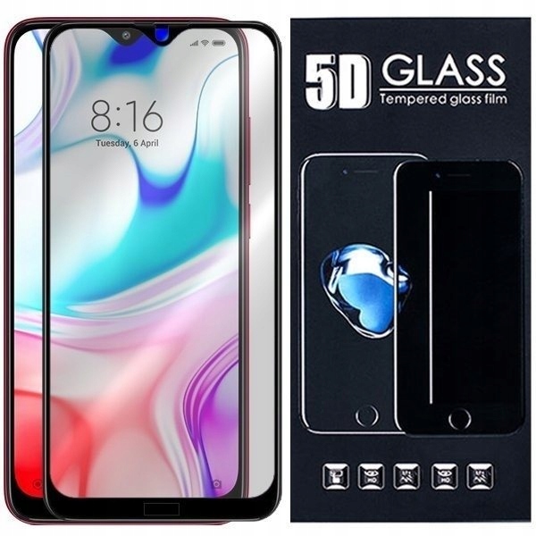 

Szkło Hartowane 5D 9H Cały Ekran Do Xiaomi Redmi 8