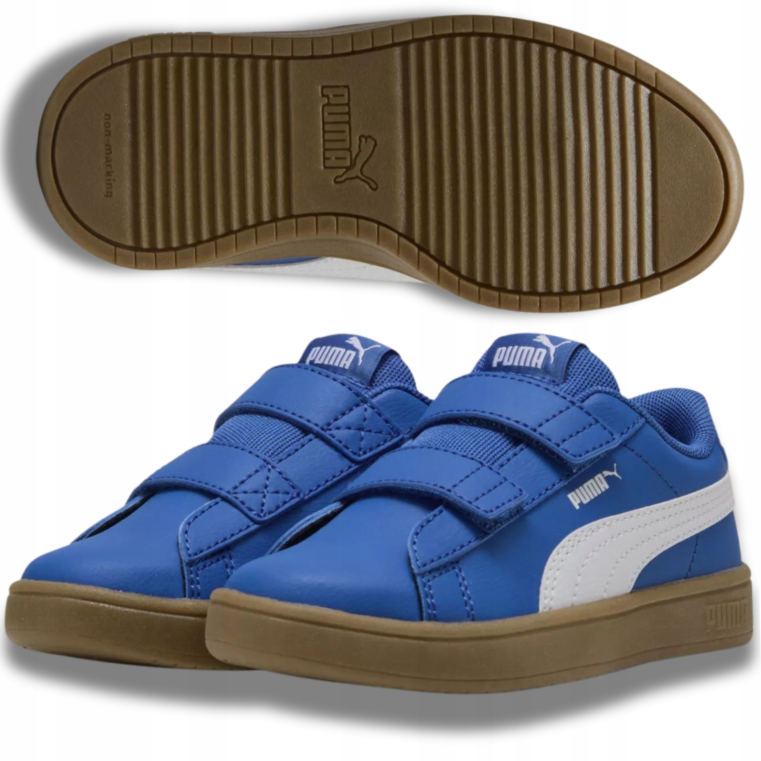 Buty Dziecięce Sportowe Chłopięce Dziewczęce Puma Lekkie Na Rzepy 27,5