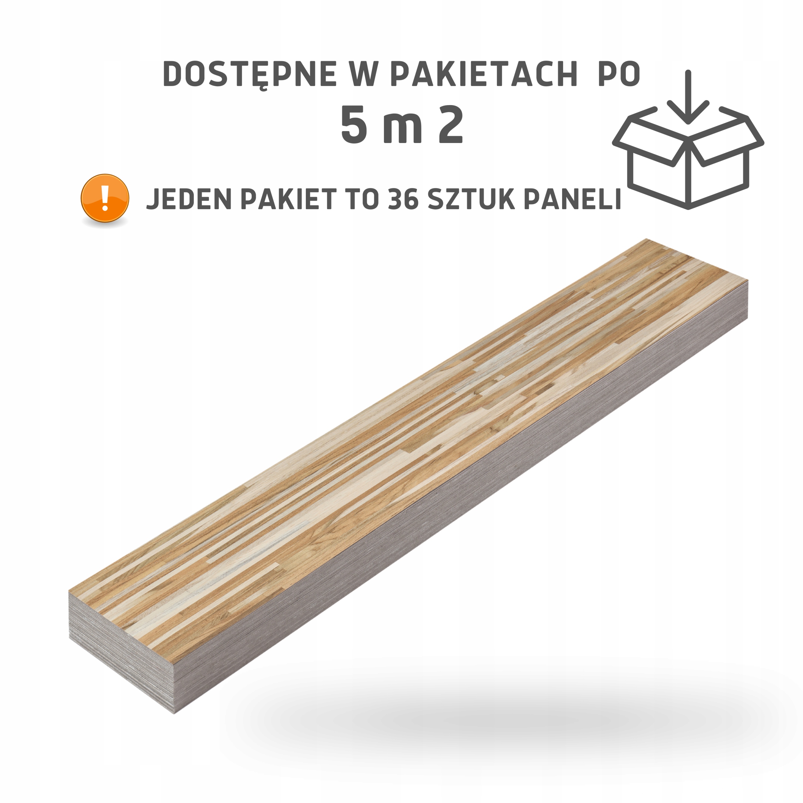 Panele Winylowe Samoprzylepne 5m² SŁONECZNY PARKIET Deski parkiet WODOODP* Grubość całkowita 1.5 mm