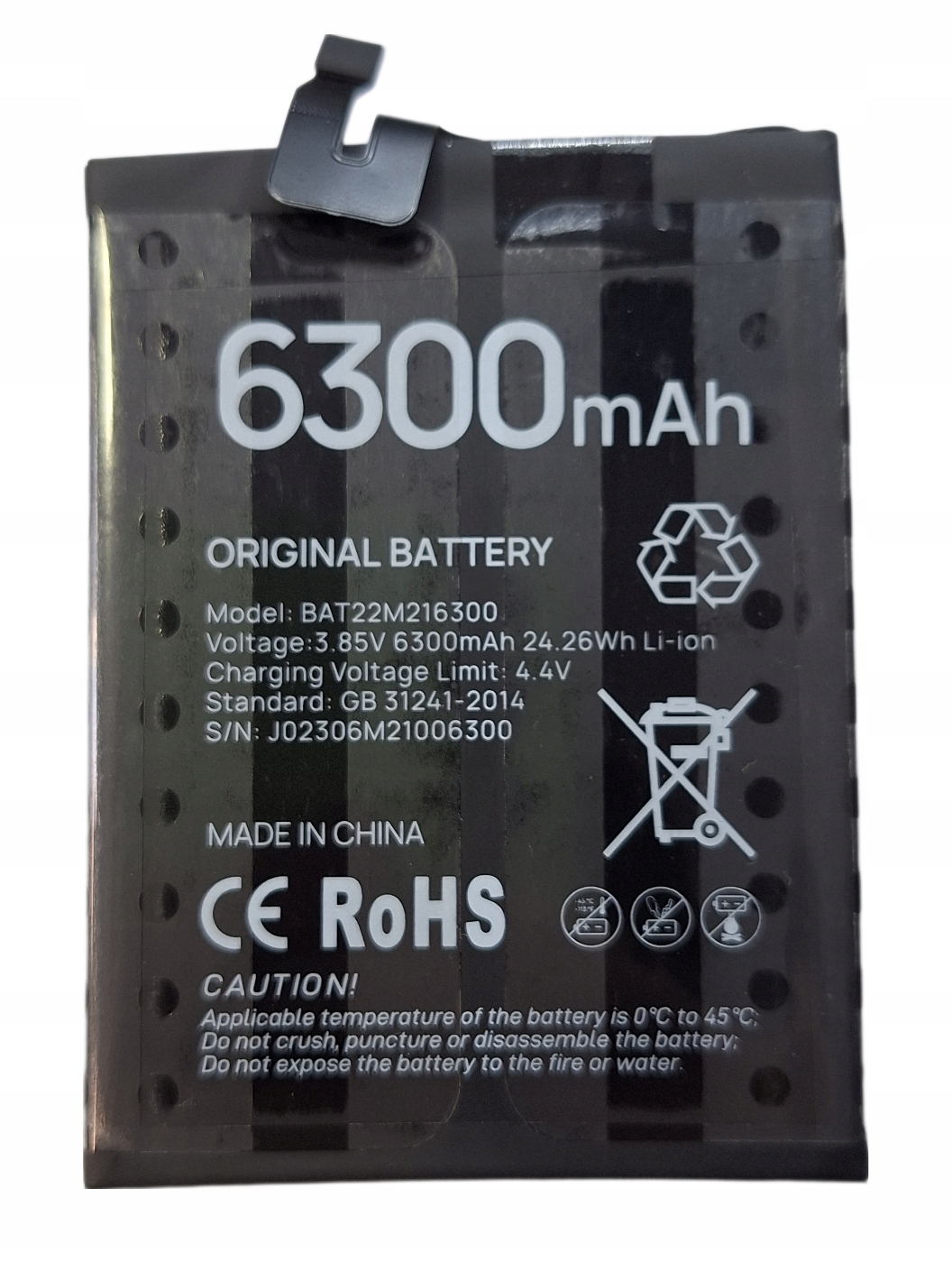 Org Bateria Doogee S41 S41 Pro S41T S41 plus S41 max BAT22M216300