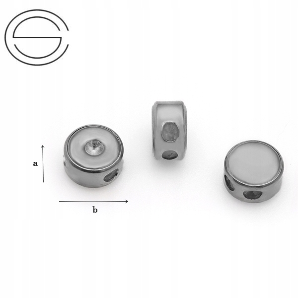 STO-04P srebrny Stoper z sylikonem 925 Rodowany
