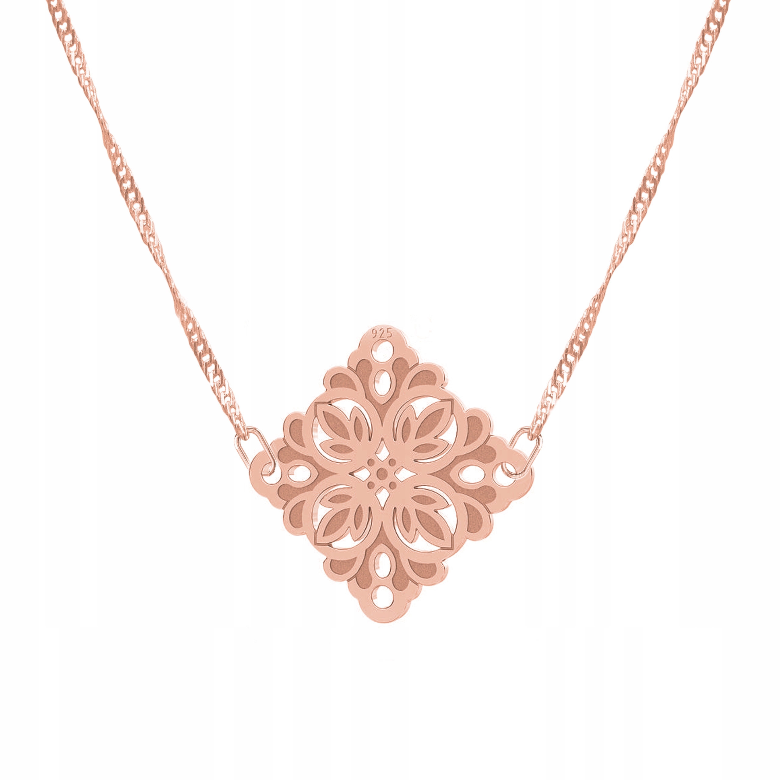 Řetízek zlatý náhrdelník 925 Spojka prolamovaná