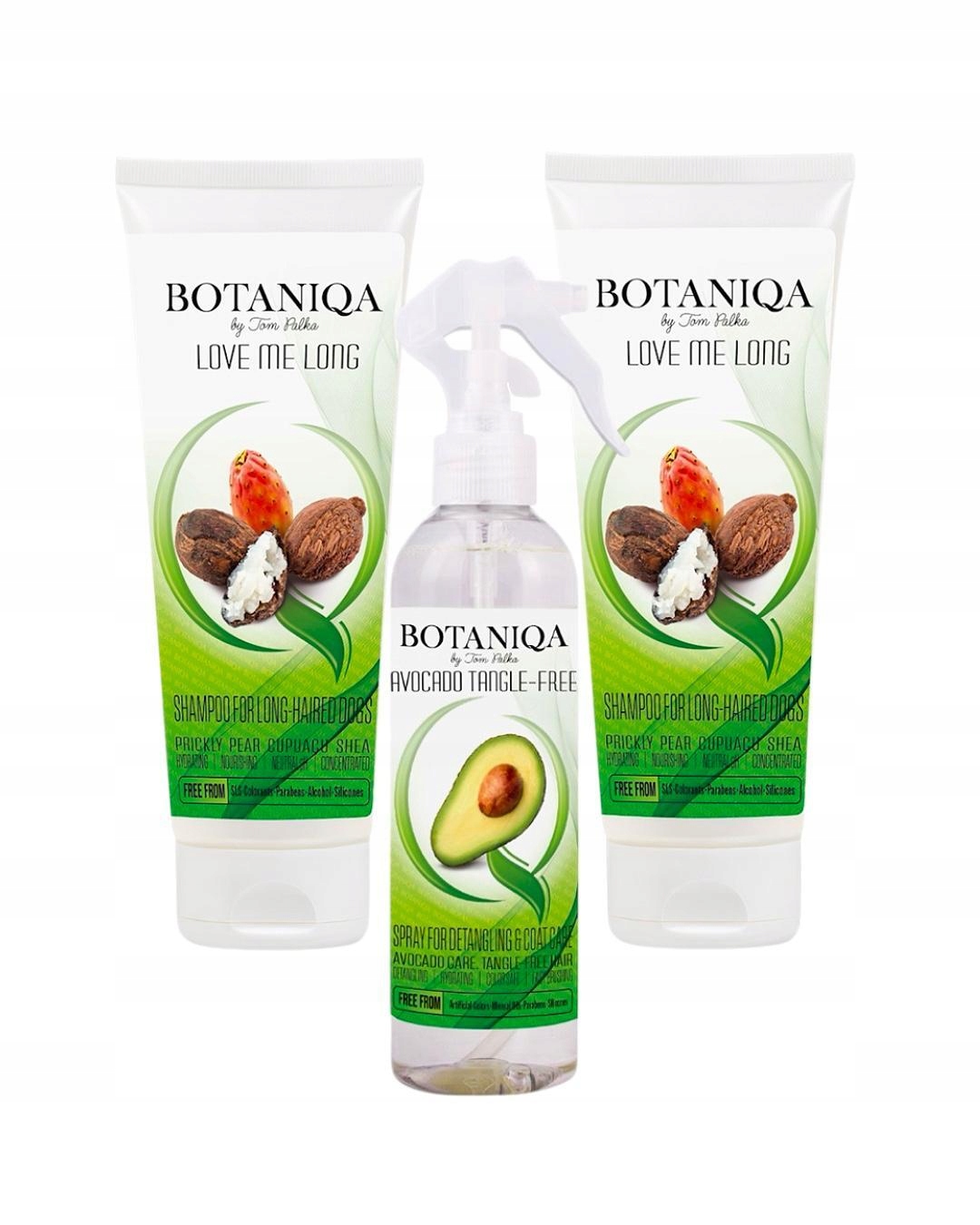 Levně Sada kosmetických přípravků pro dlouhosrsté psy 3x250 ml značky Botaniqa by Tom Palka