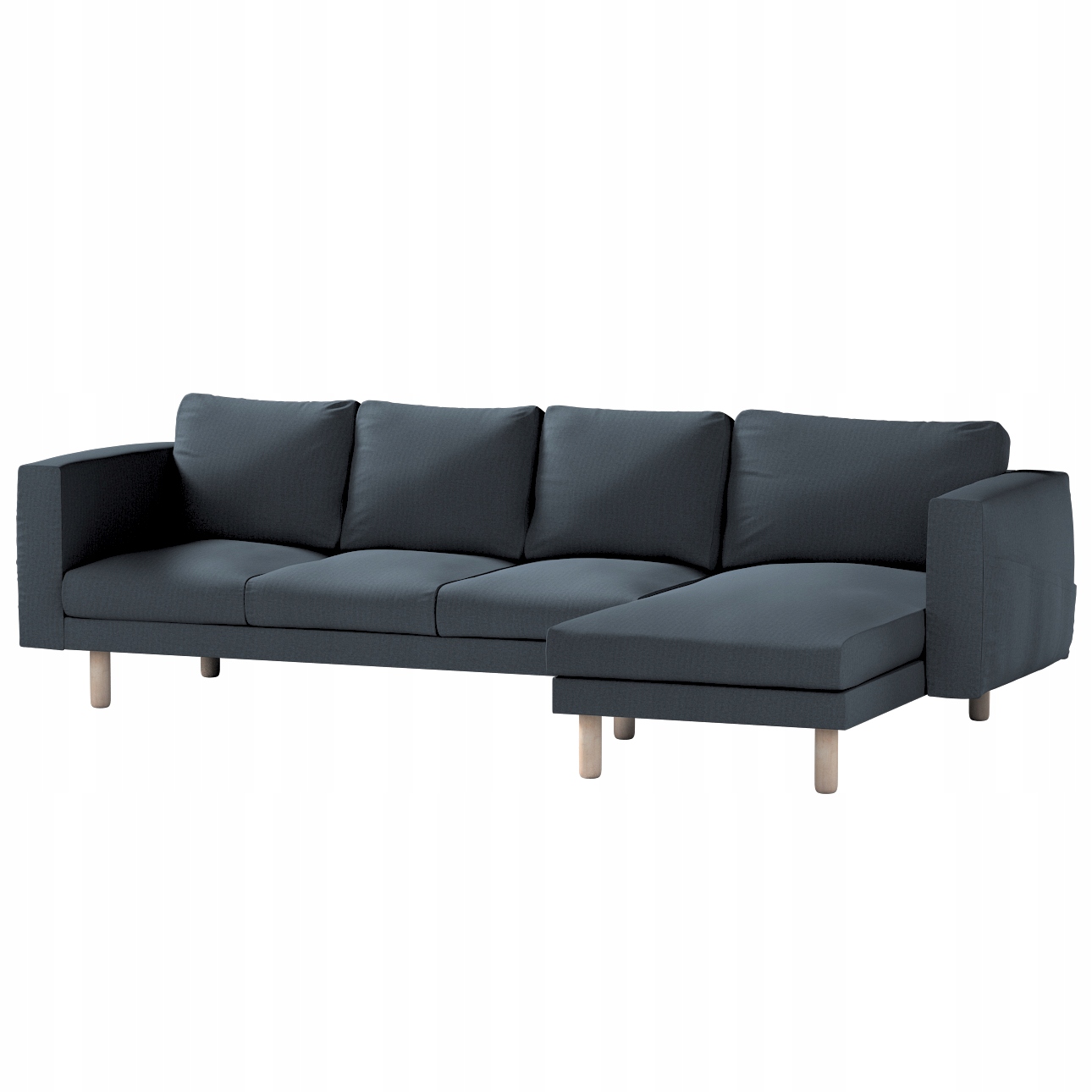 Dekoria potah na pohovku Norsborg pro 4 osoby s lenoškou Ikea, modrý