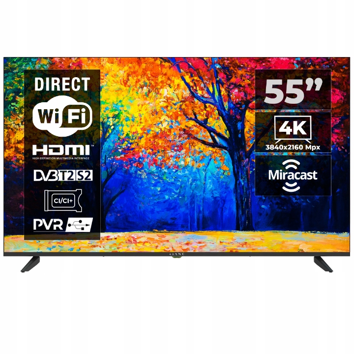 Tv Kiano telewizor 55 cali Kiano KE55 55" 4K, D-led, Android 11, DVB-T2