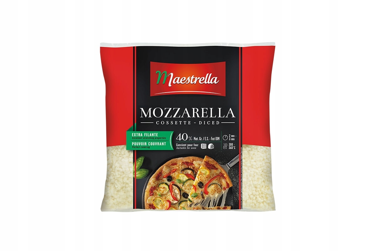 Mozzarella Kostka 2.5 kg Maestrella