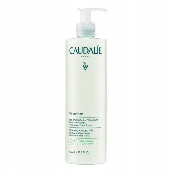 Caudalie Vinoclean, mandlové odličovací mléko, 400 ml