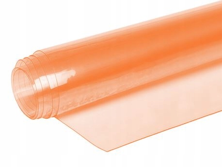 Fólie Transparentní 0,5mm Pvc Pomeranč 1,4m2