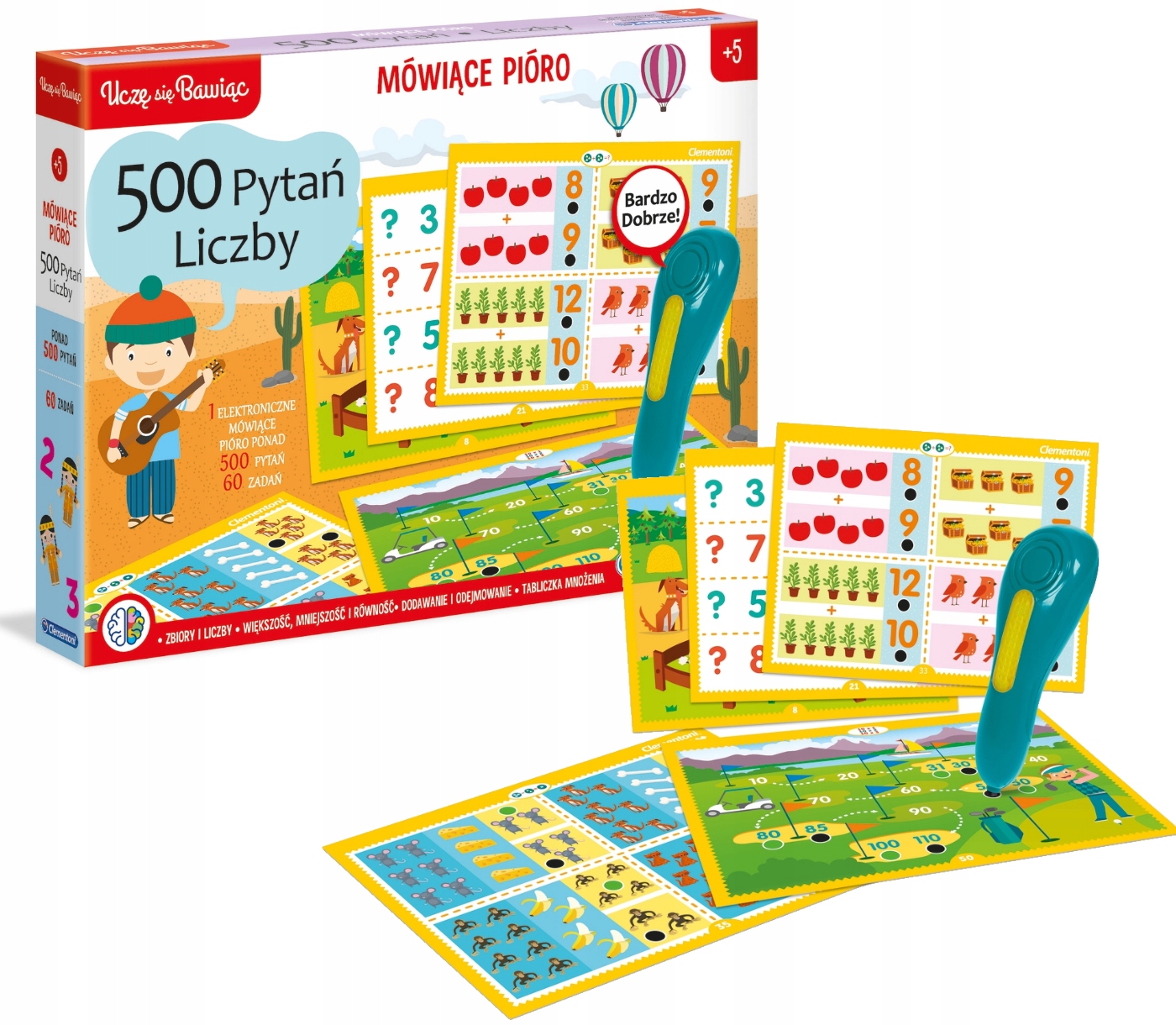 MÓWIĄCE PIÓRO LICZBY CLEMENTONI uczę się bawiąc Bohater brak