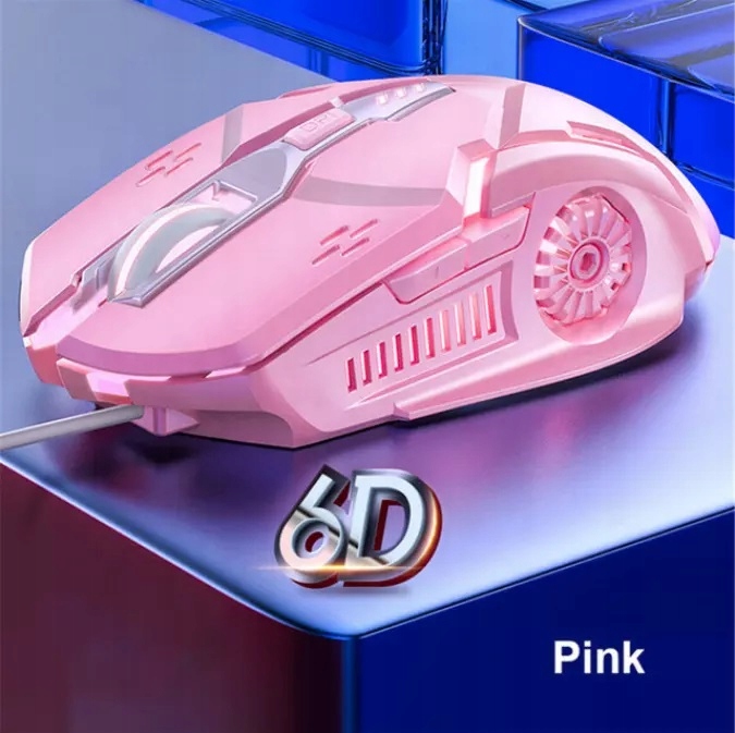 CZARNA MYSZ KOMPUTEROWA GAMINGOWA PODŚWIETLANA Producent DSJ