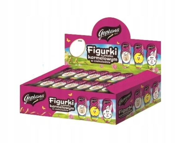 Levně 80x 30g Goplana zajíček velikonoční figurka z čokolády Karton