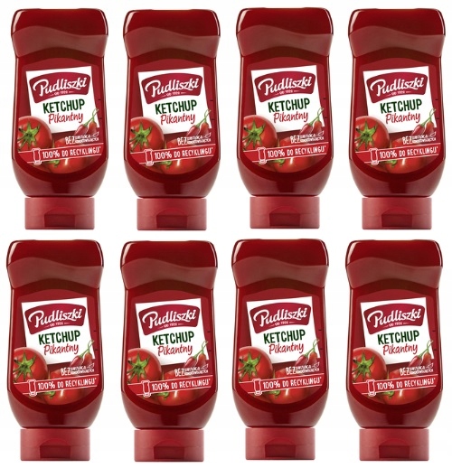 Levně 8 x 480 g Pudliszki Pikantní kečup Svařovací