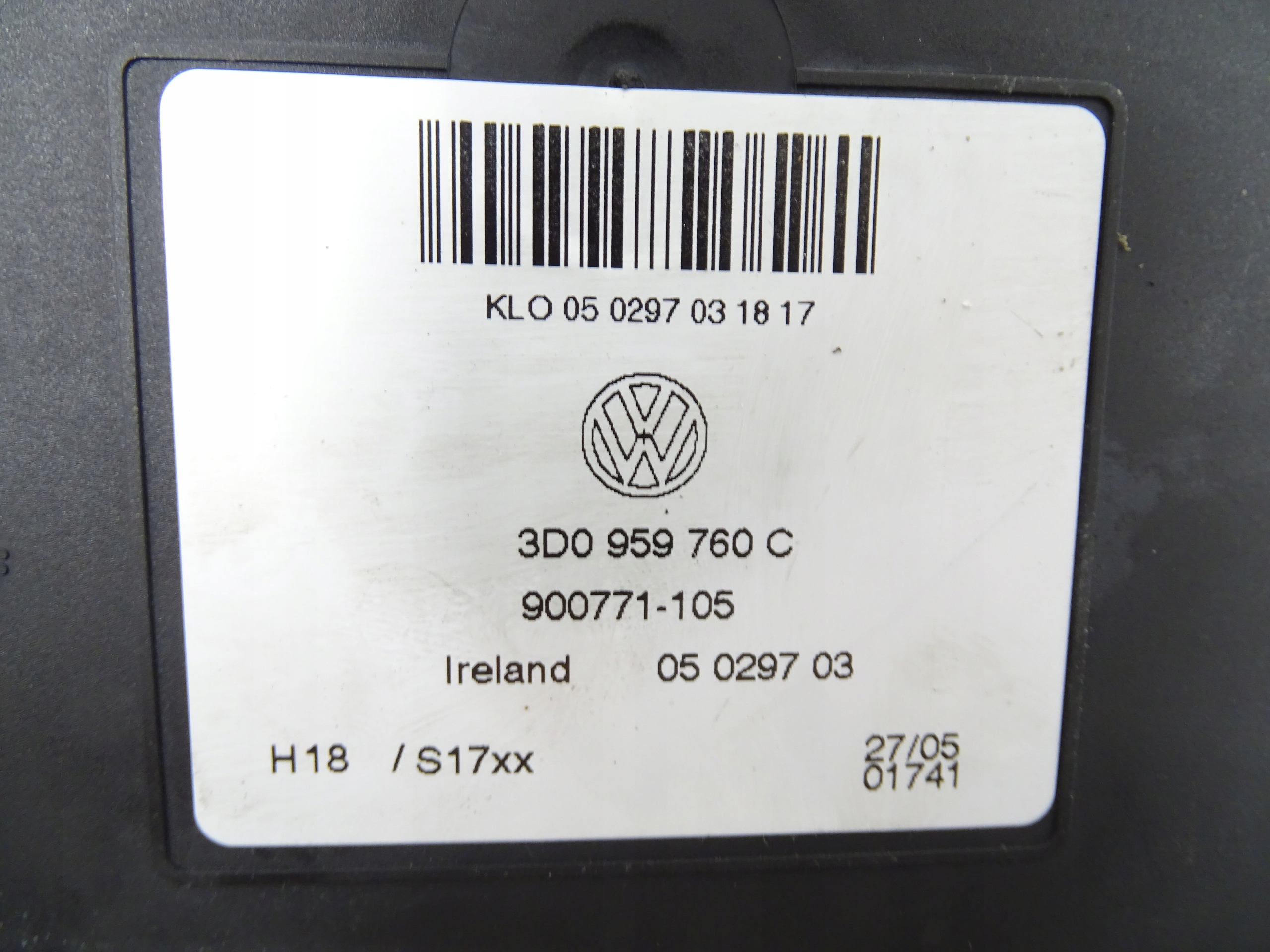 module control unit seat BENTLEY FLYING 3D0959760C