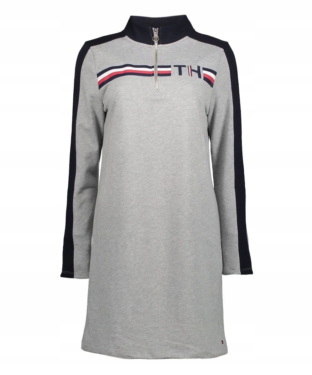 Tommy Hilfiger mikinové dámské šaty šedé S