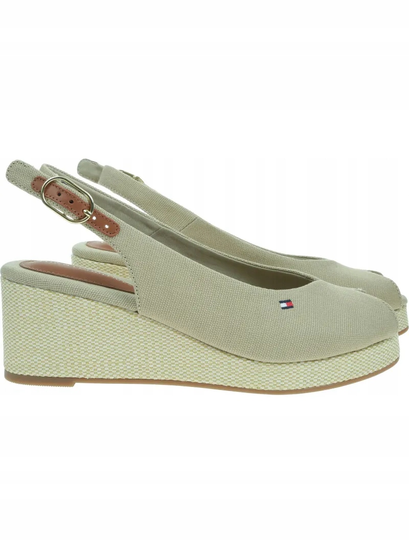 Espadrilky Tommy Hilfiger střední klín FW0FW08595 Acc 39