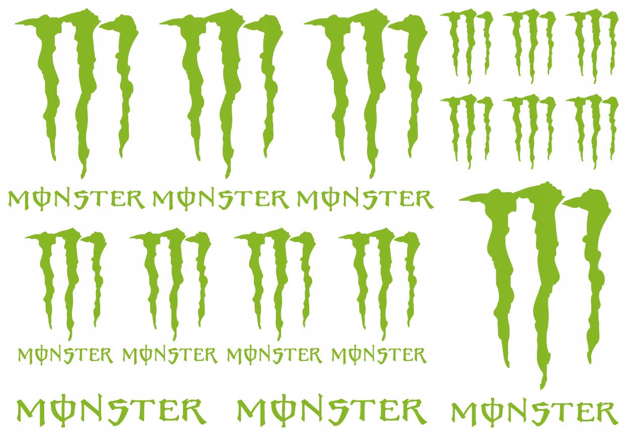 

Naklejki Monster na motocykl Zestaw 1 Różne