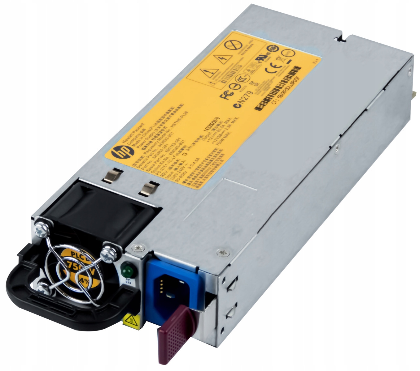 Hp 660183-001 750W 643955-201 PS-2751-7C-LF ML350