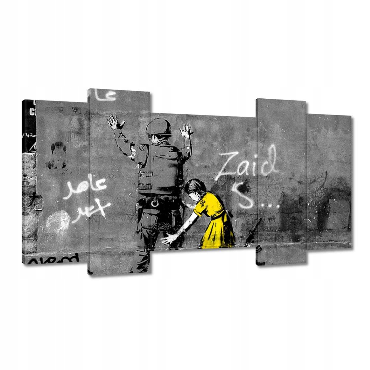 Obrazy 120x65 Banksy dívka