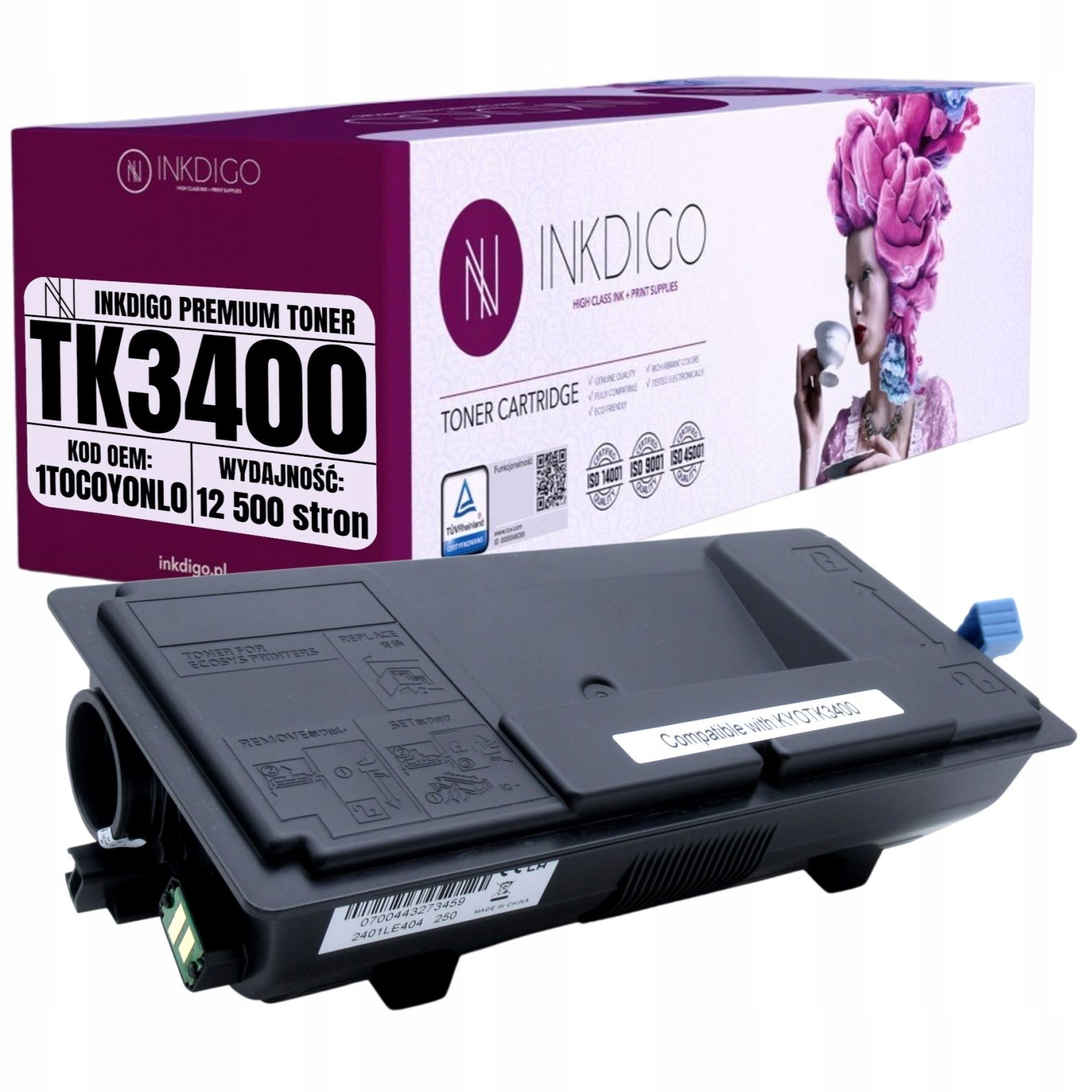 Náhradní Toner TK3400 Pro Tiskárny Kyocera Ecosys MA4500 PA4500