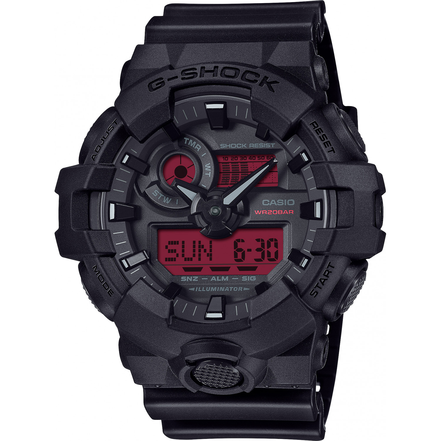 Casio G-Shock GA-700BBR-1AER 200m Černé