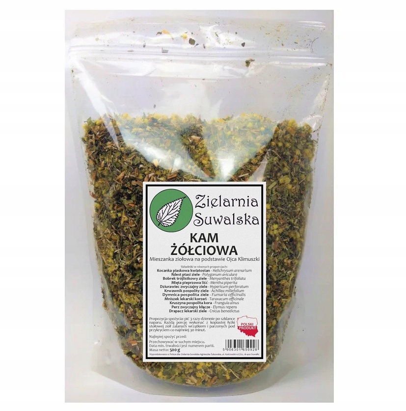 Zioła na kamienie żółciowe Zielarnia Suwalska 500g