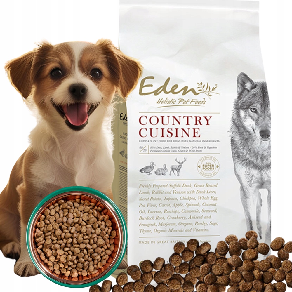 Karma Sucha Dla Psa Eden Country Cuisine Rasy Małe 2 kg Zdrowa Smaczna