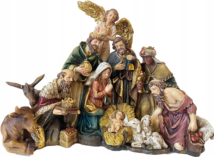 Figura Vianočný Betlehem Svätá Rodina Traja Králi 29CM Dlhá Sviatky