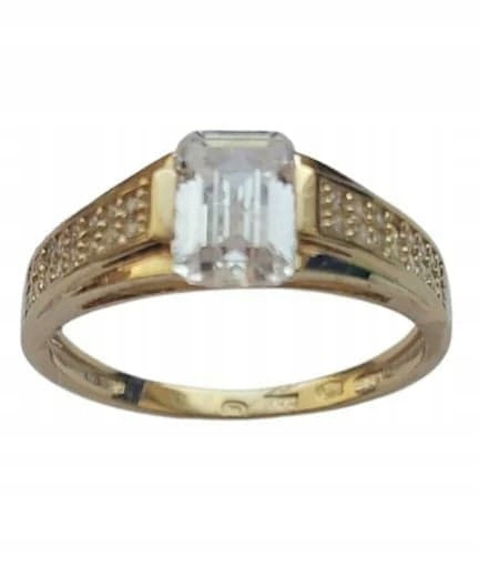Złoty Pierścionek z Cyrkoniami r15 EB17020 Verona Jewellery