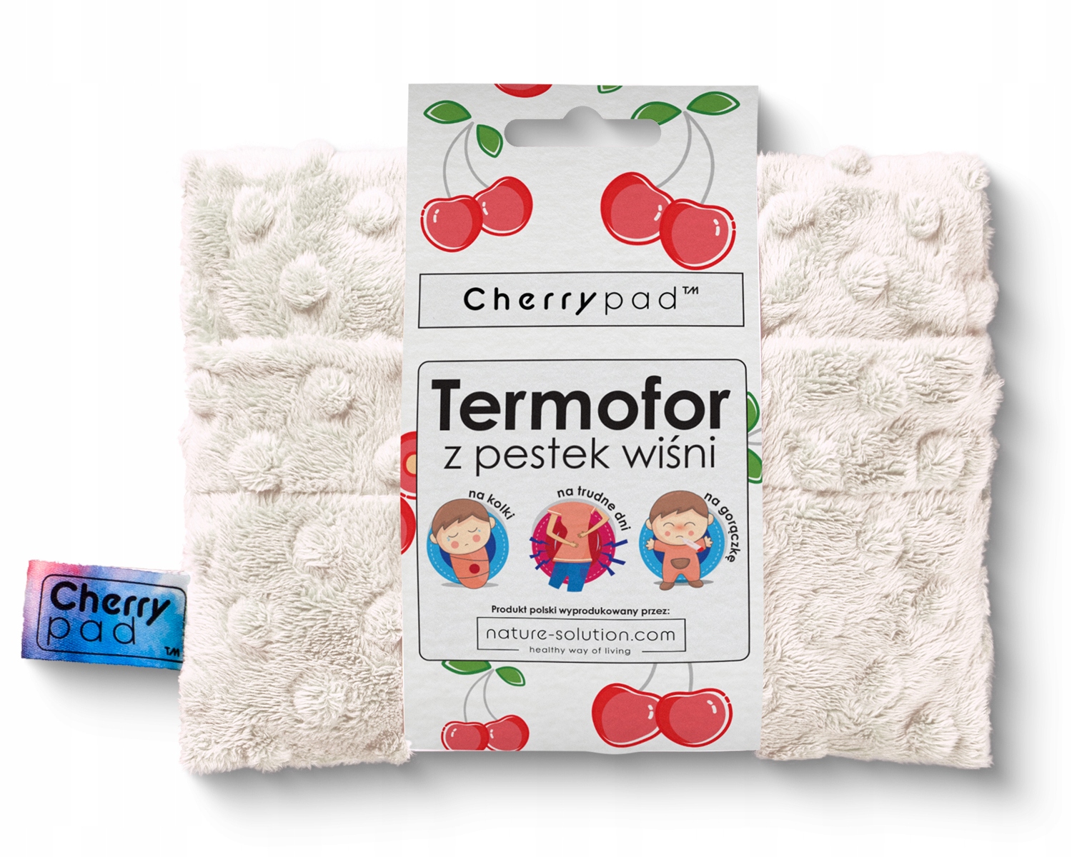 

Termofor z pestek wiśni dla dzieci Minky|CherryPad