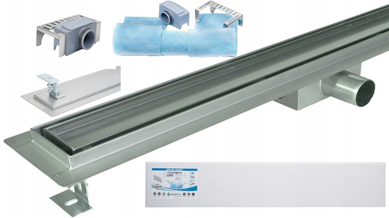 Lineárny Odtok 70 cm na zabudovanie s doskou Sanitline