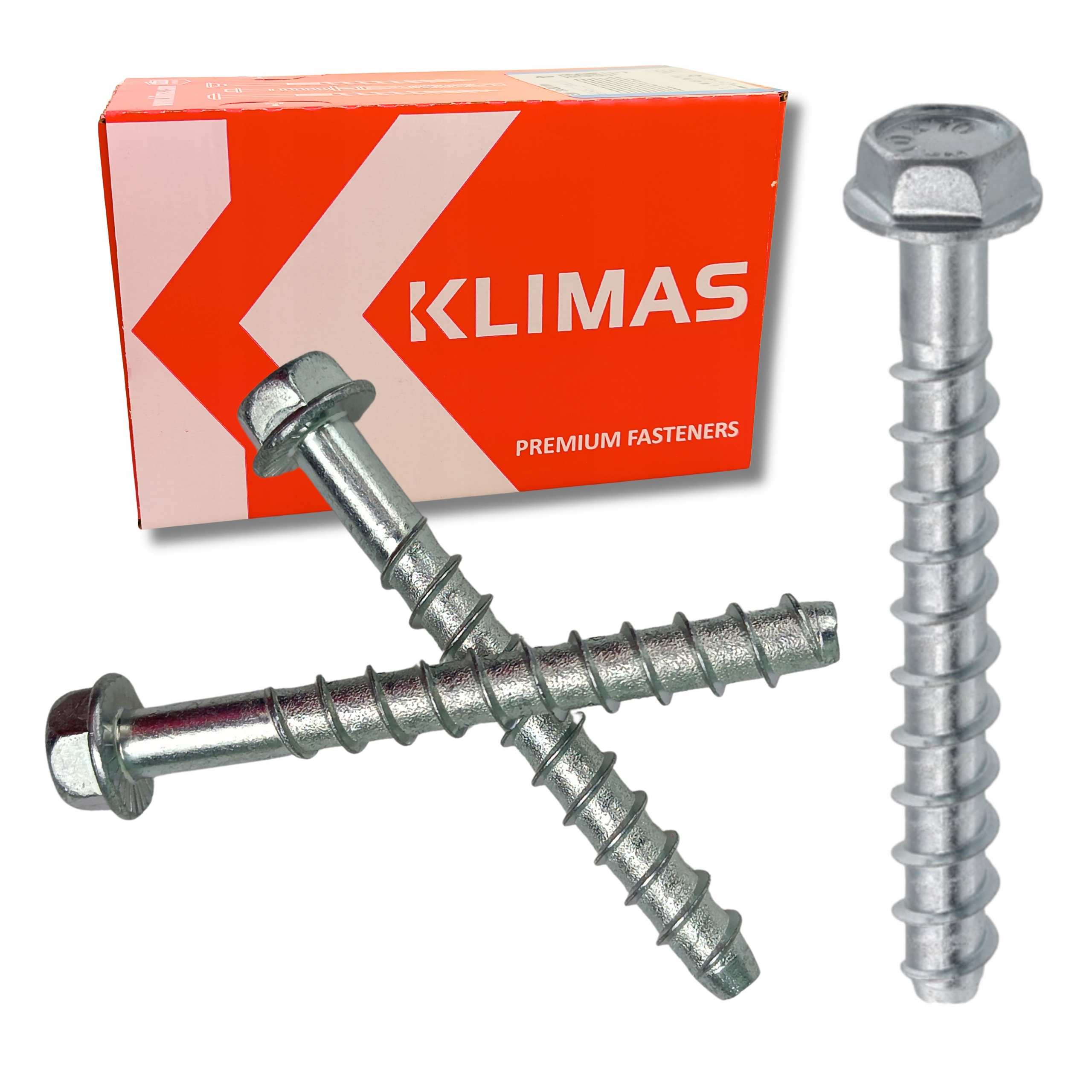 Skrutky do betónu 10x140 mm, šesťhranná hlava 50 ks Wkręt-met Klimas