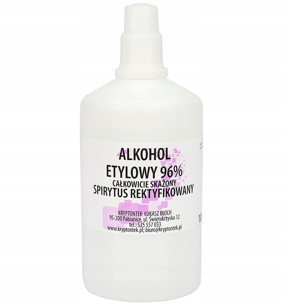 

Etanol Alkohol Etylowy 96% Spirytus 100ml Jakość