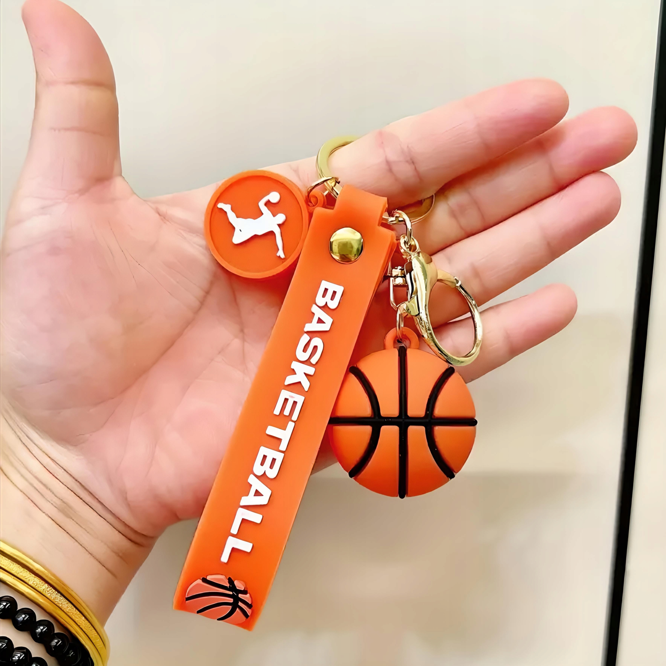 BRELOK DO KLUCZY KOSZYKÓWKA BRELOCZEK DO PLECAKA BASKETBALL Marka bez marki