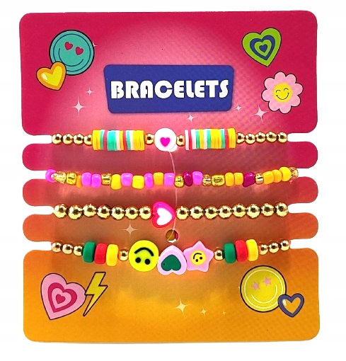 Zestaw bransoletek - Buźki 4 sztuki.