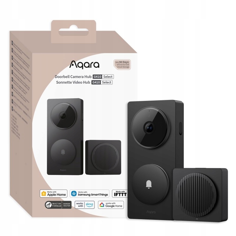 Zvonček na dvere Videovrátnik Aqara Doorbell Hub G410 Sivý CH-C09D