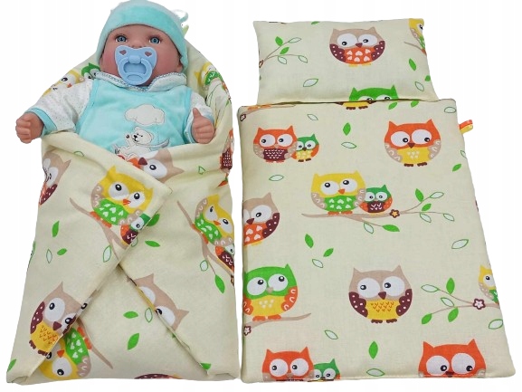 POŚCIEL + ROŻEK/BECIK DLA LALKI BOBAS, BABY BORN