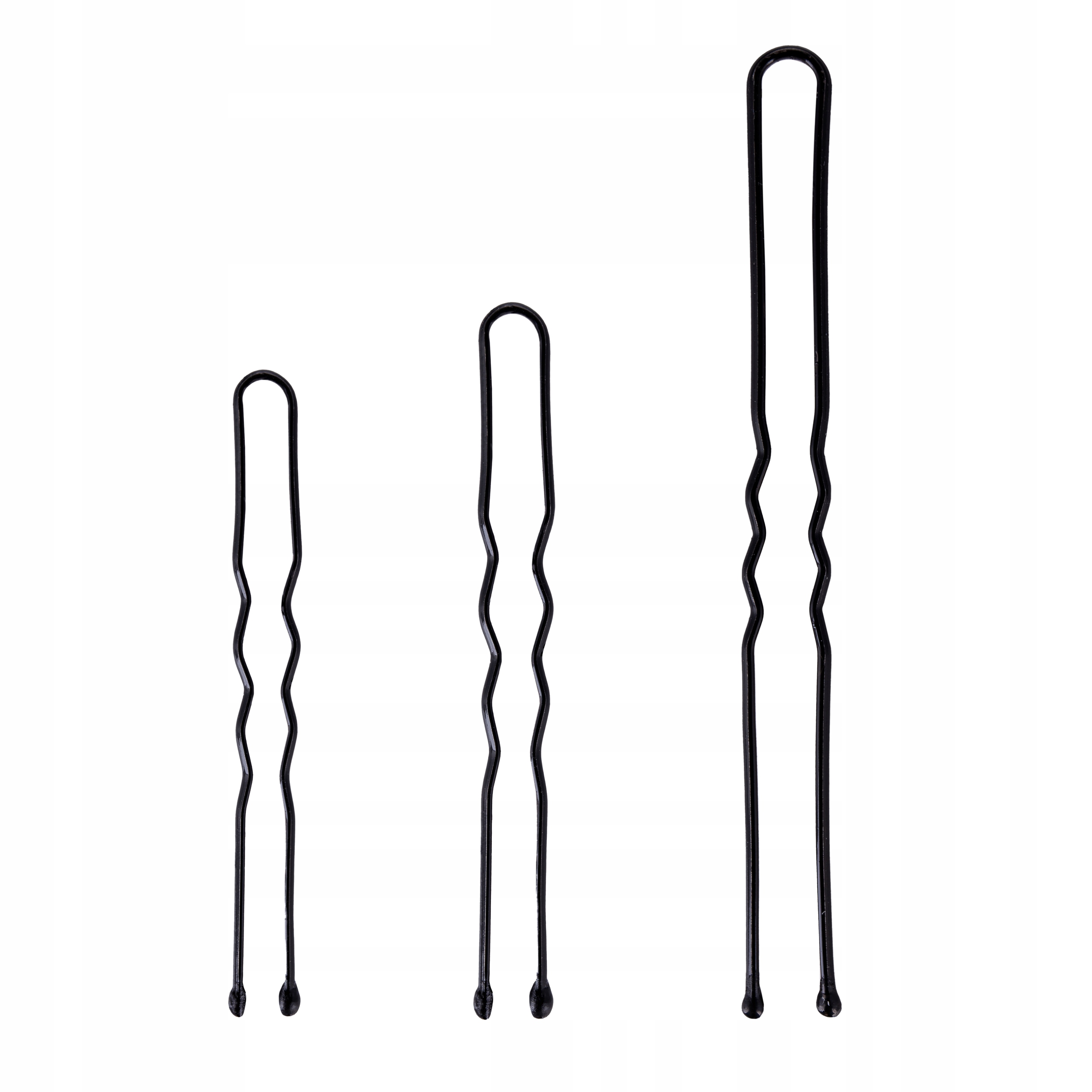 Zestaw Kokówek Fryzjerskich Do Włosów Czarne Karbowane 3 rozmiary 100 sztuk EAN (GTIN) 5902734825940