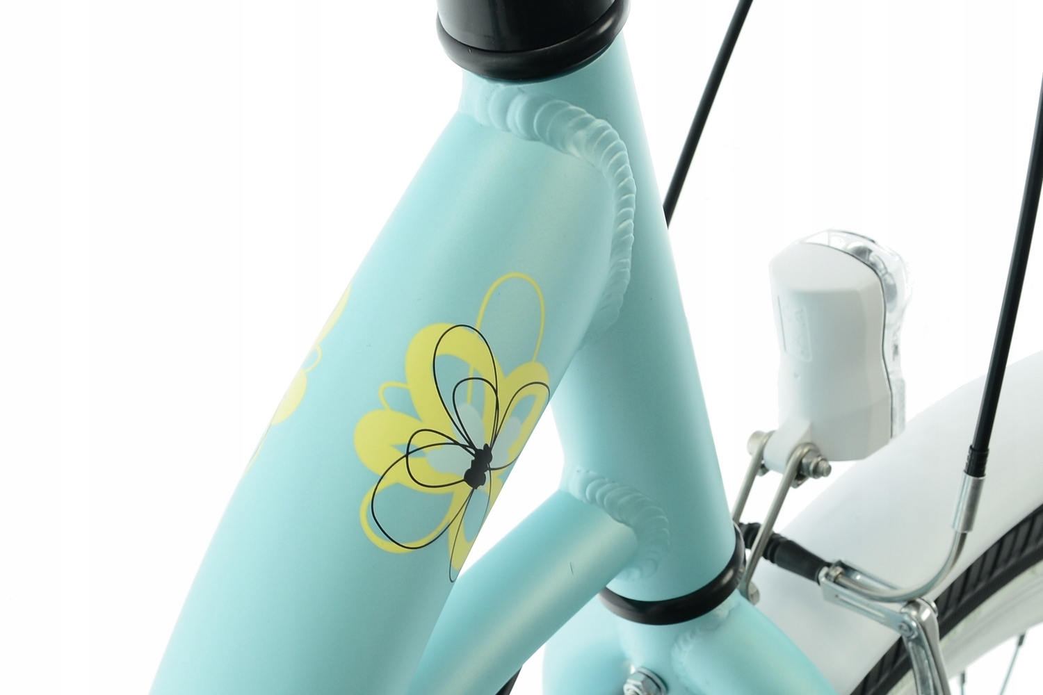 Rower Kands 24 Olivia r14 cali miętowo-biały mat 2025 Nowość na rynku !!