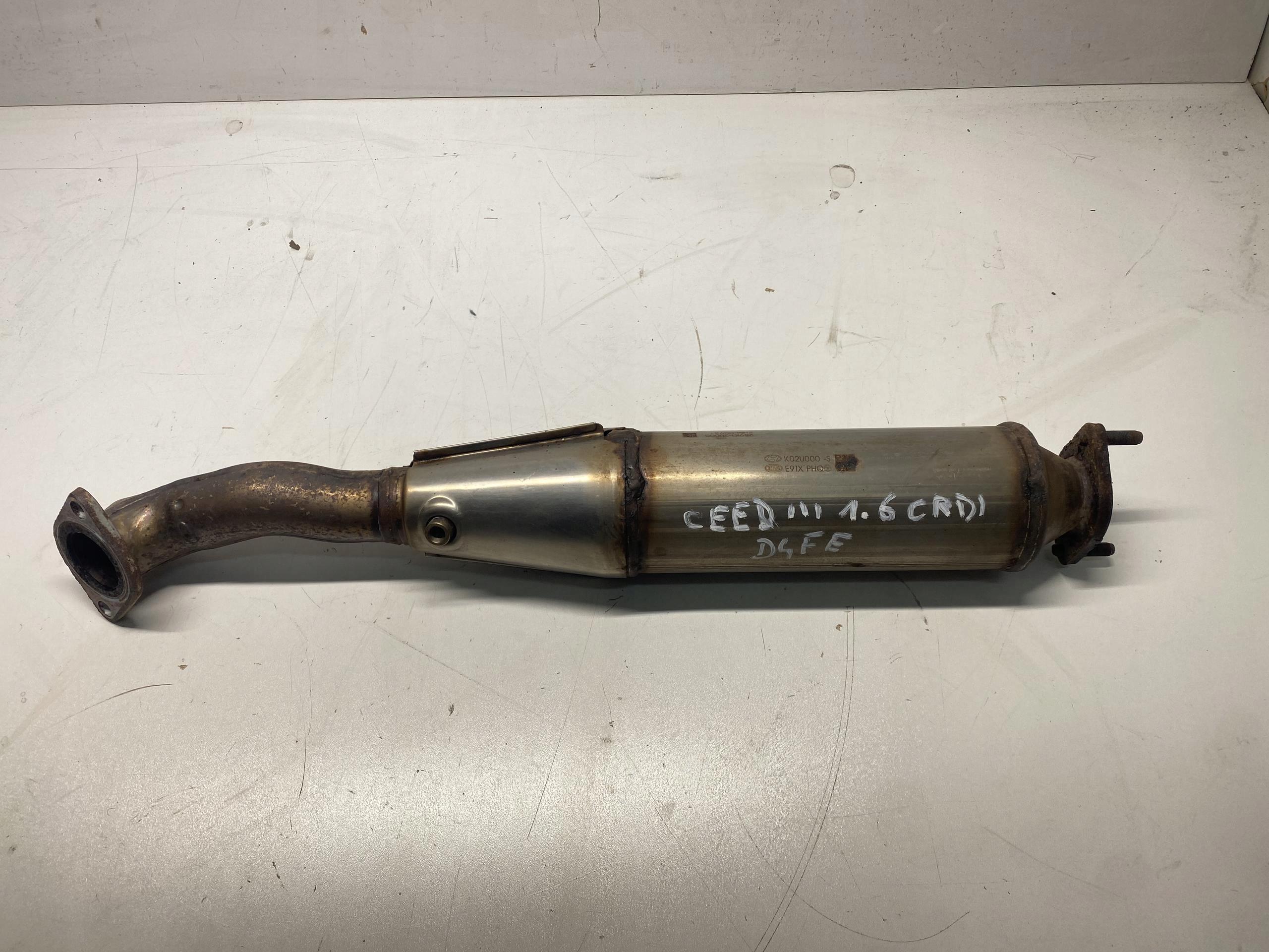filter FAP catalyst KIA CEED III 1,6 CRDI D4FE KIA K02U000