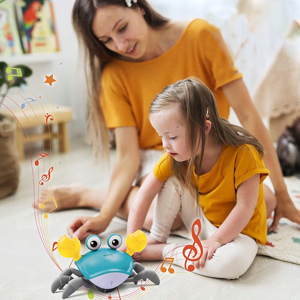 ZABAWKA DZIECKO PEŁZAJĄCY KRAB MUZYKA TAŃCZĄCA Marka bez marki