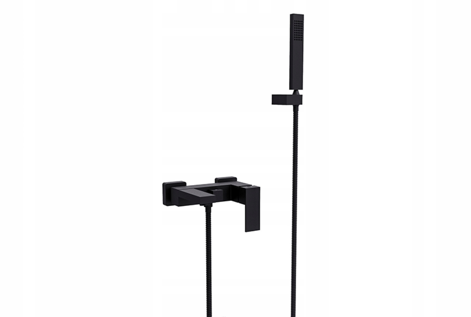 bateria wannowa ścienna Modern czarny matt Besco