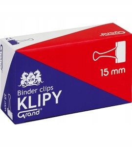 

Klipy biurowe Grand 15mm 110-1091 12 sztuk