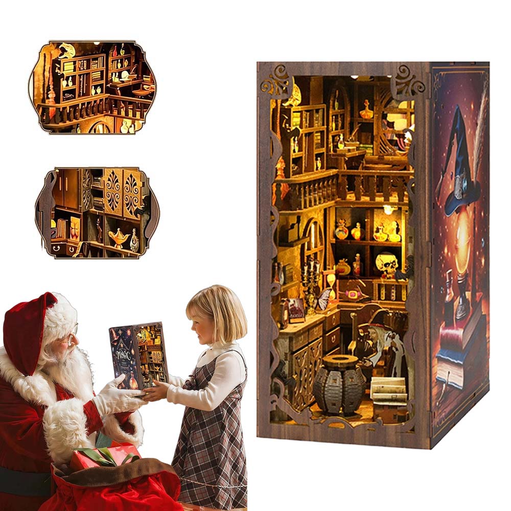 Magiczny drewniany regał Diy z lampkami dotykowymi Led dla dorosłych 14+