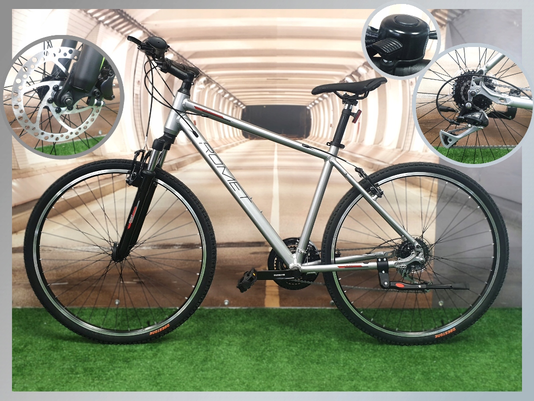 Rower crossowy Romet Orkan 28" Shimano rama aluminiowa 18 cali amortyzacja